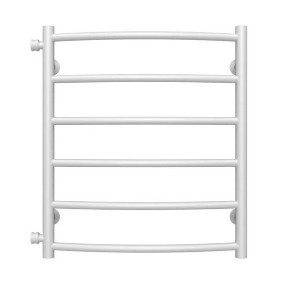 Полотенцесушитель водяной Deffi Классик П6 500х600 боковое левое подключение белый C.DK.60.50.6.W.B