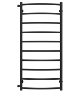 Сушка для рушників водяна Deffi Класик П10 500х1100 бічне ліве підключення чорний C.DK.110.50.10.B.B