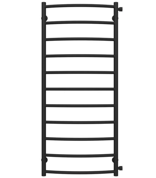 Полотенцесушитель водяной Deffi Классик П11 500х1200 боковое правое подключение черный C.DK.120.50.11.B.C