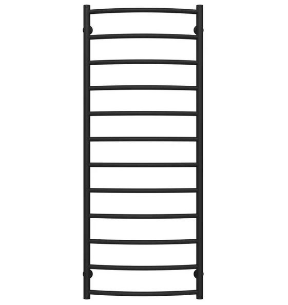 Полотенцесушитель водяной Deffi Классик П12 500х1300 нижнее подключение черный C.DK.130.50.12.B.A