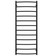 Полотенцесушитель водяной Deffi Классик П12 500х1300 нижнее подключение черный C.DK.130.50.12.B.A
