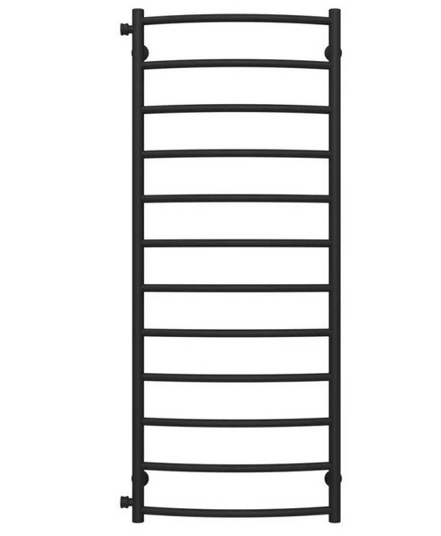 Полотенцесушитель водяной Deffi Классик П12 500х1300 боковое левое подключение черный C.DK.130.50.12.B.B