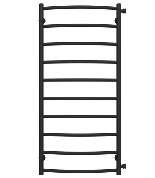 Полотенцесушитель водяной Deffi Классик П10 500х1100 боковое правое подключение черный C.DK.110.50.10.B.C