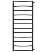 Полотенцесушитель водяной Deffi Классик П12 500х1300 боковое правое подключение черный C.DK.130.50.12.B.C
