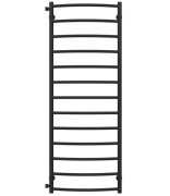 Полотенцесушитель водяной Deffi Классик П13 500х1400 боковое левое подключение черный C.DK.140.50.13.B.B
