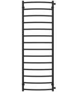 Полотенцесушитель водяной Deffi Классик П14 500х1500 боковое правое подключение черный C.DK.150.50.14.B.C