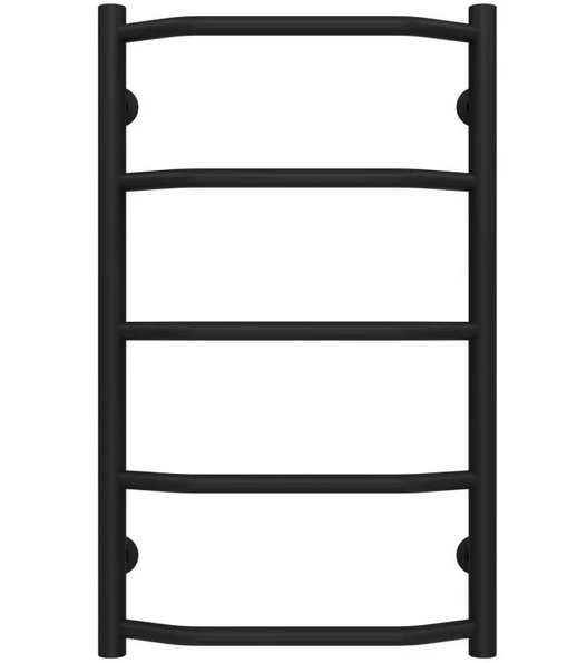 Полотенцесушитель водяной Deffi Трапеция П5 400х700 нижнее подключение черный C.TR.70.40.5.B.A