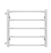 Сушка для рушників водяна Deffi Трапеція П5 500х500 бічне ліве підключення білий C.TR.50.50.5.W.B