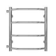 Полотенцесушитель водяной Deffi Трапеция П4 400х500 боковое левое подключение хром C.TR.50.40.4.C.B