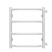 Полотенцесушитель водяной Deffi Трапеция П4 400х500 боковое правое подключение белый C.TR.50.40.4.W.C