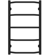 Сушка для рушників водяна Deffi Трапеція П5 400х700 нижнє підключення чорний C.TR.70.40.5.B.A