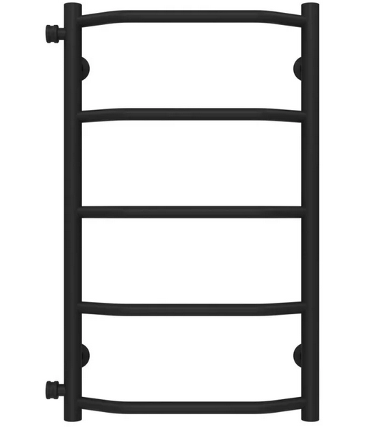 Сушка для рушників водяна Deffi Трапеція П5 400х700 бічне ліве підключення чорний C.TR.70.40.5.B.B