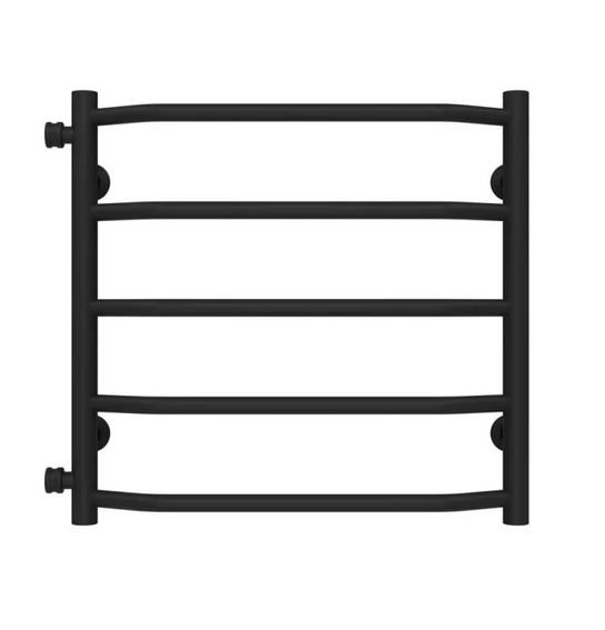 Сушка для рушників водяна Deffi Трапеція П5 500х500 бічне ліве підключення чорний C.TR.50.50.5.B.B