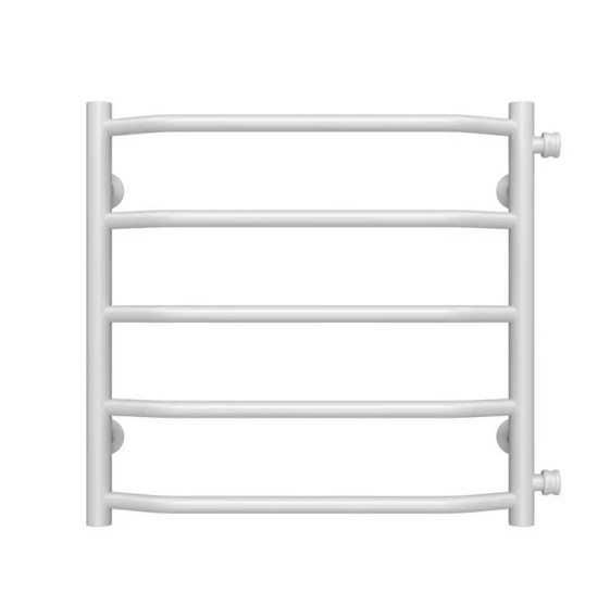 Полотенцесушитель водяной Deffi Трапеция П5 500х500 боковое правое подключение белый C.TR.50.50.5.W.C