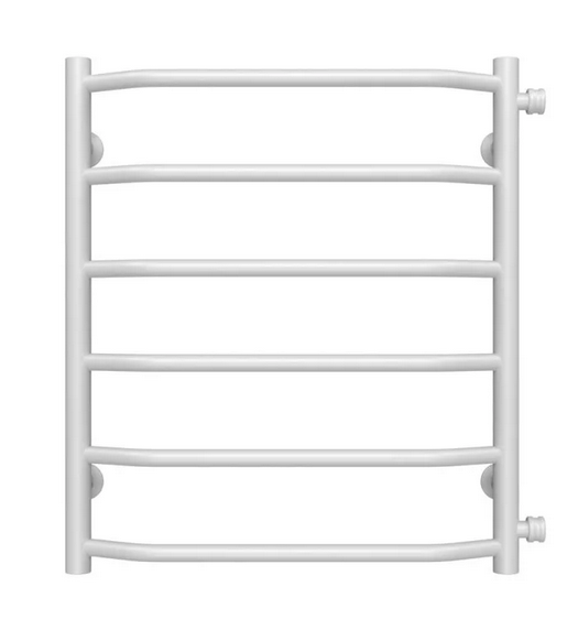 Сушка для рушників водяна Deffi Трапеція П6 500х600 бічне праве підключення білий C.TR.60.50.6.W.C