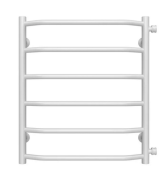Полотенцесушитель водяной Deffi Трапеция П6 500х600 боковое правое подключение белый C.TR.60.50.6.W.C