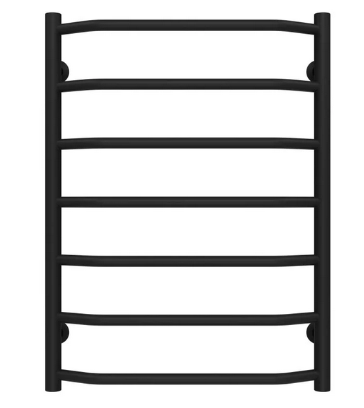 Полотенцесушитель водяной Deffi Трапеция П7 500х700 нижнее подключение черный C.TR.70.50.7.B.A