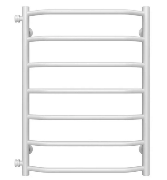 Сушка для рушників водяна Deffi Трапеція П7 500х700 бічне ліве підключення білий C.TR.70.50.7.W.B