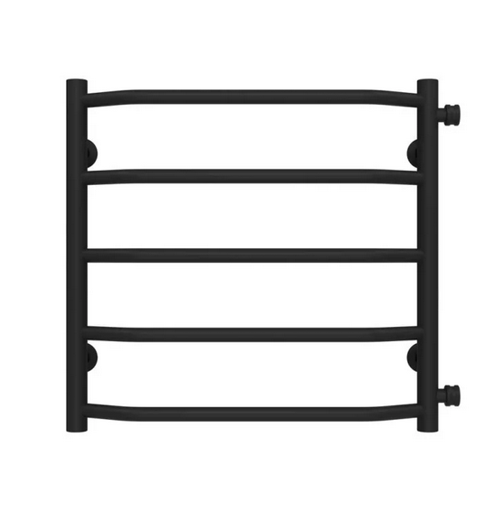 Полотенцесушитель водяной Deffi Трапеция П5 500х500 боковое правое подключение черный C.TR.50.50.5.B.C