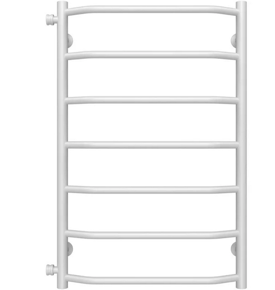 Полотенцесушитель водяной Deffi Трапеция П7 500х800 боковое левое подключение белый C.TR.80.50.7.W.B