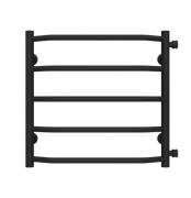 Полотенцесушитель водяной Deffi Трапеция П5 500х500 боковое правое подключение черный C.TR.50.50.5.B.C