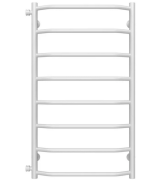 Сушка для рушників водяна Deffi Трапеція П8 500х900 бічне ліве підключення білий C.TR.90.50.8.W.B