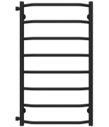 Сушка для рушників водяна Deffi Трапеція П8 500х900 бічне ліве підключення чорний C.TR.90.50.8.B.B