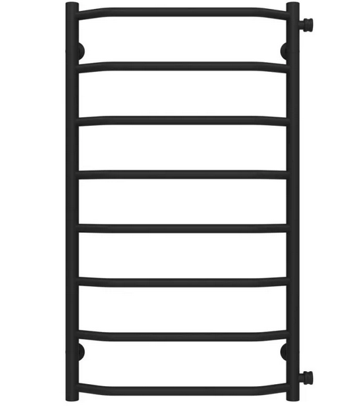 Полотенцесушитель водяной Deffi Трапеция П8 500х900 боковое правое подключение черный C.TR.90.50.8.B.C