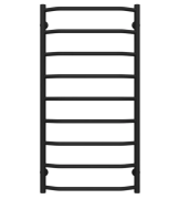 Сушка для рушників водяна Deffi Трапеція П9 500х1000 нижнє підключення чорний C.TR.100.50.9.B.A