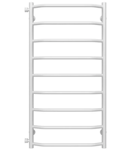 Полотенцесушитель водяной Deffi Трапеция П9 500х1000 боковое левое подключение белый C.TR.100.50.9.W.B