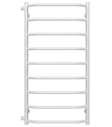 Полотенцесушитель водяной Deffi Трапеция П9 500х1000 боковое левое подключение белый C.TR.100.50.9.W.B