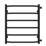 Сушка для рушників водяна Deffi Трапеція П6 500х600 бічне праве підключення чорний C.TR.60.50.6.B.C