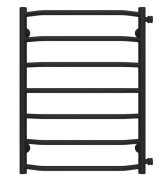 Сушка для рушників водяна Deffi Трапеція П7 500х700 бічне праве підключення чорний C.TR.70.50.7.B.C