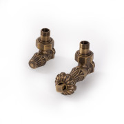 Комплект Теrma ARTISTIC термостатический регулирующий угловой матовая бронза TGETBR003