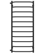 Полотенцесушитель водяной Deffi Трапеция П11 500х1200 боковое левое подключение черный C.TR.120.50.11.B.B