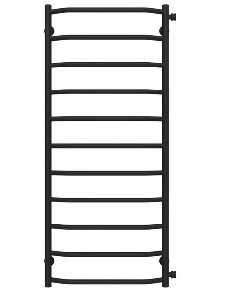Сушка для рушників водяна Deffi Трапеція П11 500х1200 бічне праве підключення чорний C.TR.120.50.11.B.C
