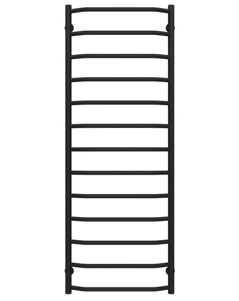 Полотенцесушитель водяной Deffi Трапеция П13 500х1400 нижнее подключение черный C.TR.140.50.13.B.A