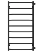 Полотенцесушитель водяной Deffi Трапеция П9 500х1000 боковое правое подключение черный C.TR.100.50.9.B.C