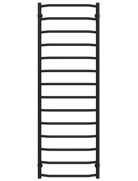 Полотенцесушитель водяной Deffi Трапеция П14 500х1500 нижнее подключение черный C.TR.150.50.14.B.A