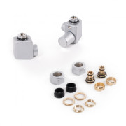 Комплект Теrma Dexter регулирующий угловой правый сатин TGERCD2-ST