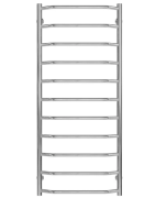 Полотенцесушитель водяной Deffi Трапеция П11 500х1200 нижнее подключение хром C.TR.120.50.11.C.A