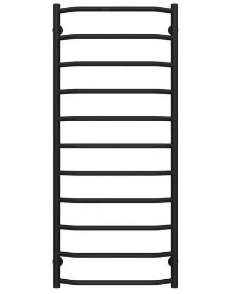 Полотенцесушитель водяной Deffi Трапеция П11 500х1200 нижнее подключение черный C.TR.120.50.11.B.A