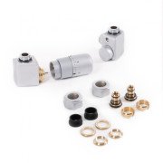 Комплект Теrma Dexter термостатический трехосевой левый сатин TGETCG1-ST