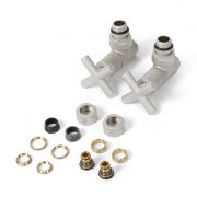 Комплект Теrma Minimalist регулюючий кутовий нікель сатин TGERST005