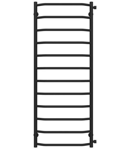 Полотенцесушитель водяной Deffi Трапеция П12 500х1300 боковое правое подключение черный C.TR.130.50.12.B.C