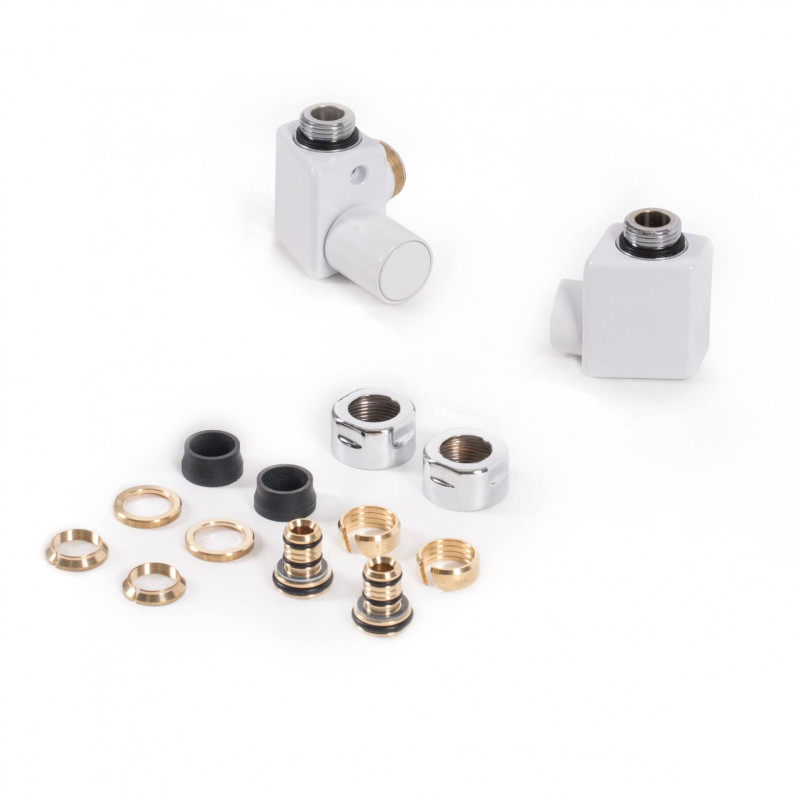 Комплект Теrma Dexter регулюючий кутовий лівий білий TGERCD2-BI