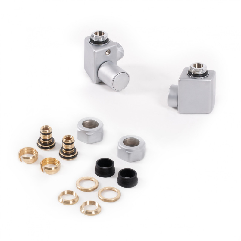 Комплект Теrma Dexter регулюючий кутовий лівий сатин TGERCD1-ST