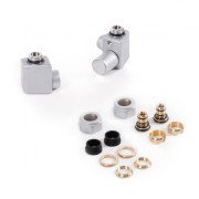 Комплект Теrma Dexter регулирующий угловой правый сатин TGERCD2-ST