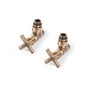Комплект Теrma Minimalist регулирующий угловой латунь матовая бронза TGERBR002