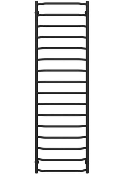 Полотенцесушитель водяной Deffi Трапеция П16 500х1700 нижнее подключение черный C.TR.170.50.16.B.A